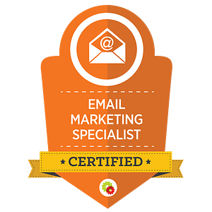 Certified Email Marketing Specialist badge 1