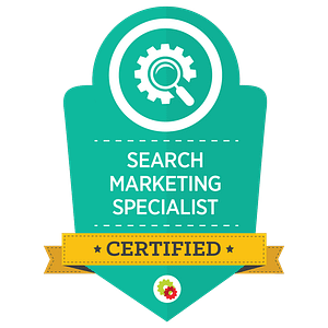 Certified Search Marketing Specialist badge 1