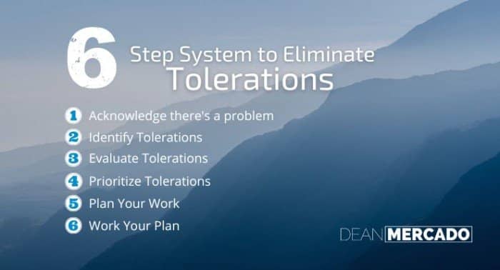 6 steps to eliminate tolerations in your business