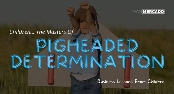 Business Lessons From Children - Pigheaded Determination