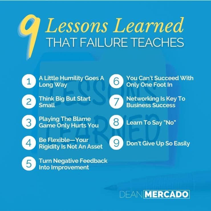 9 Lessons Learned That Failure Teaches