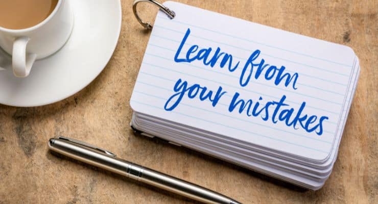 own your mistakes - business lessons learned