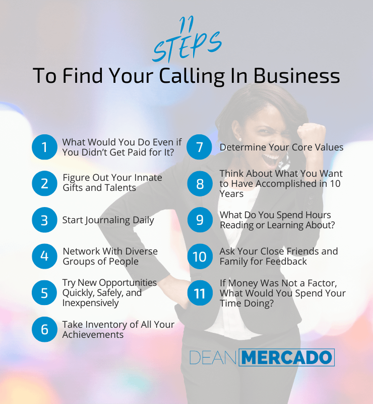 11 Steps to Find Your Calling In Business